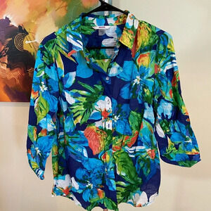 Floral HAWAIIAN style top